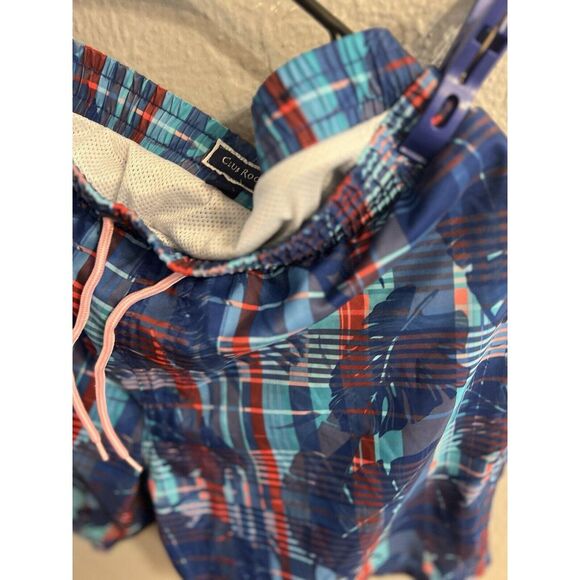 Club‎ Room Men's Tropicsl Red White Swim Trunks XL - Picture 4 of 7